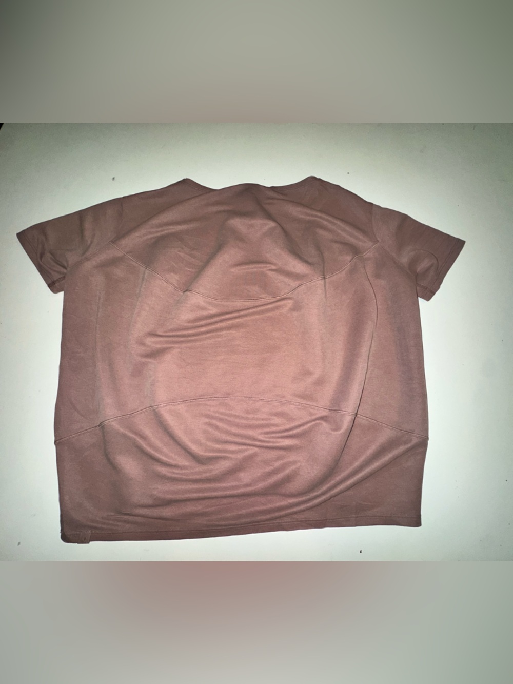 Lululemon ATHLETICA Size 0 Cotton Simple Short-Sleeve Knit Top - Mauve - Picture 3 of 4